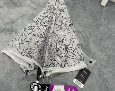 雨伞遮阳伞出口原单卡通米奇伞直骨伞自动伞环...