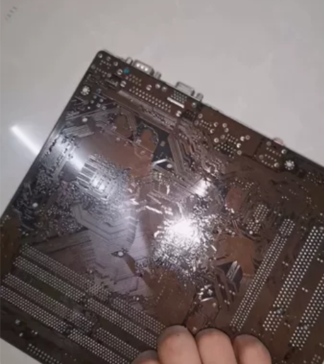 废旧主板一块华硕P5G41C-M LX坏的...