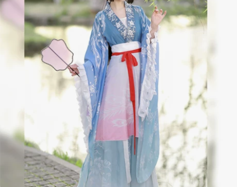 《昙华一梦》国风少女原创汉服魏晋南北朝大袖...