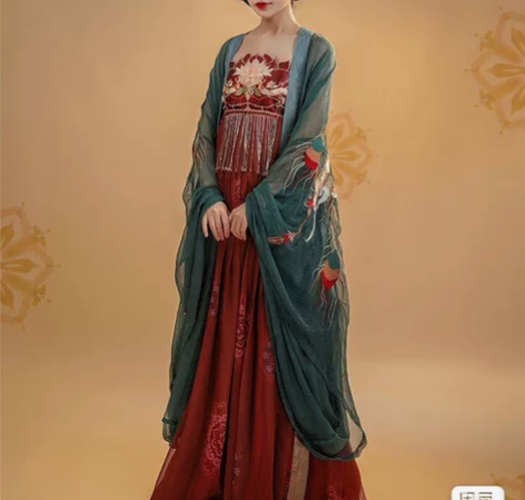 【收！！！】都城南庄凤歌鸾诃子裙+长安花大...