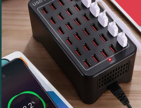 30口USB快充充电器大功率20口充电智能...