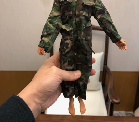 兵人公仔手办连体衣迷彩服套装12寸1/6，...