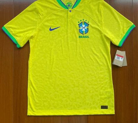 正品！全新无试穿！耐克巴西世界杯球员版主场...