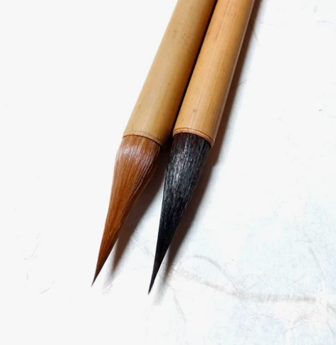 日本毛笔  写经笔 净纯紫毫  狼毫小楷 ...