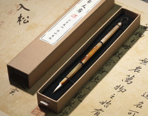 纯狼毫毛笔牛角抄经笔湖笔毛笔练字小楷笔专用...