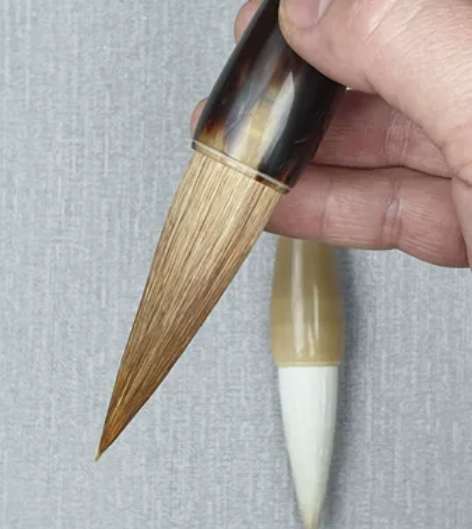 亏本处理库存高级货！好毛笔！纯牛角斗兼毫提...