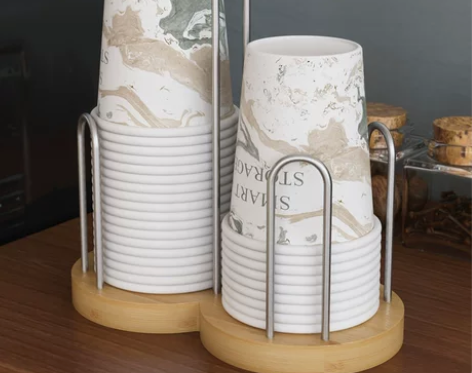 纸杯架取杯架一次性纸杯架家用饮水机收纳水杯...