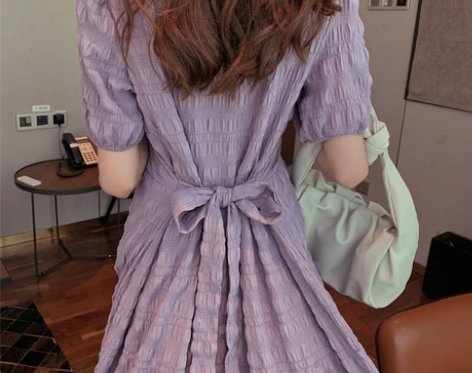 2022夏法式温柔风约会裙子女超仙可盐可甜...