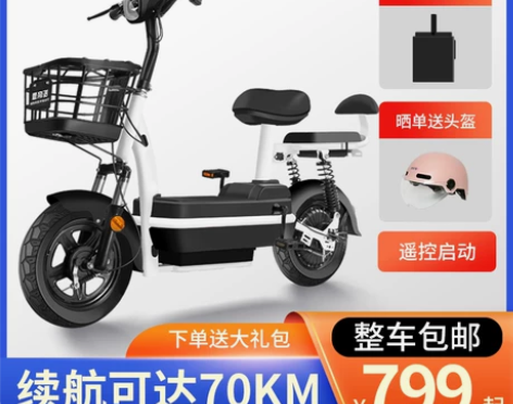 雅迪爱玛台铃电动车同款新国标电瓶自行车男