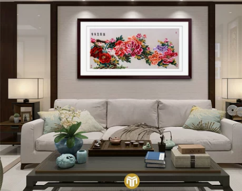 刺绣画 苏绣刺绣金吴针纯手工成品挂画苏州玄...