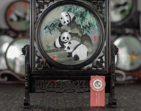 刺绣画 中国风礼品礼物送老外传统刺绣纪念品...