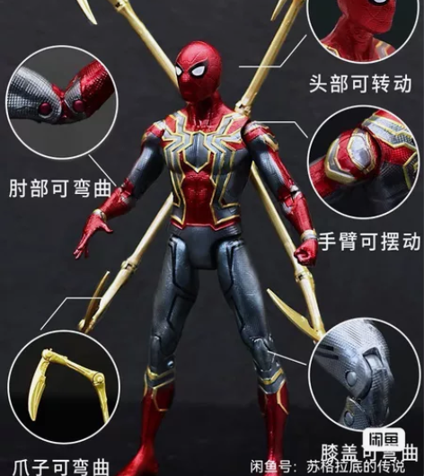 MARVEL/漫威正版漫威蜘蛛侠玩具钢铁侠...