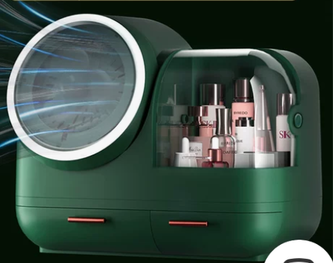 【狂暑价】网红化妆品收纳盒带镜子一体桌面家...