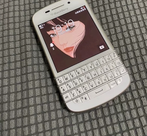 黑莓Q10 blackberry 白色按键...