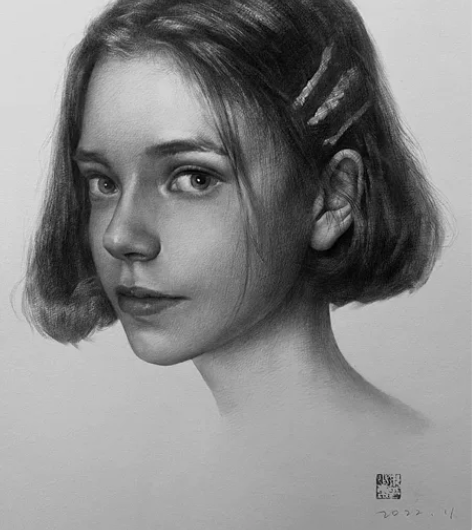 画像真人照片专业手绘头像照片素描作品 有需...