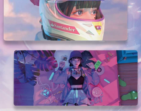 电脑超大鼠标垫子女生可爱ins风粉色桌垫游...