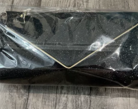 欧美名媛新款简约PU闪料单肩斜挎宴会女士晚...