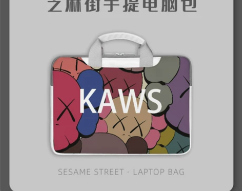 芝麻街手提电脑包ins风15.6寸适用联想...