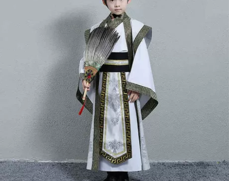 儿童古装演出服三国时代朝臣汉服刘备曹操诸葛...