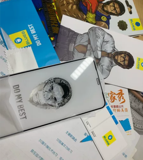 蓝猩苹果14promax康宁钢化膜iPho...