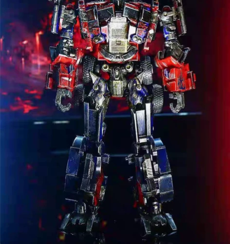 擎天柱变形金刚,黑苹果平头版,重涂战损,未...