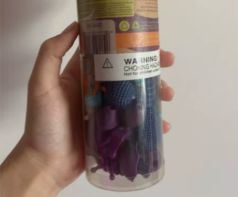 全新珠子玩具满盒紫蓝色儿童益智 感兴趣的话...