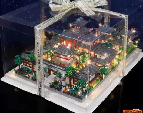 兼容乐高乐高巨大型苏州园林三合一积木100...