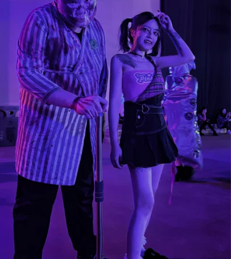 y2k千禧辣妹牛仔背带裙 万圣节的时候穿过...