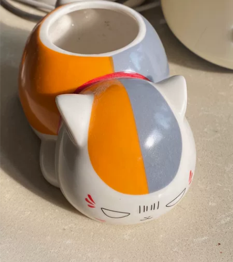 全新多肉花盆动漫 创意植物陶瓷花盆 猫老师...