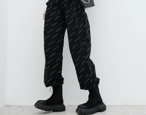 ?潮！网红加绒休闲裤，字母图案是夜光反光！...