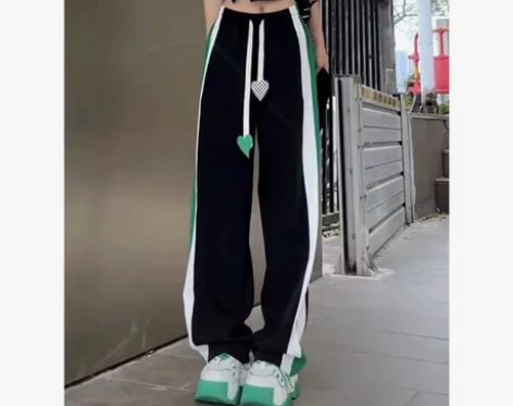 美式潮牌高腰直筒休闲裤女夏新款设计感小众抽...