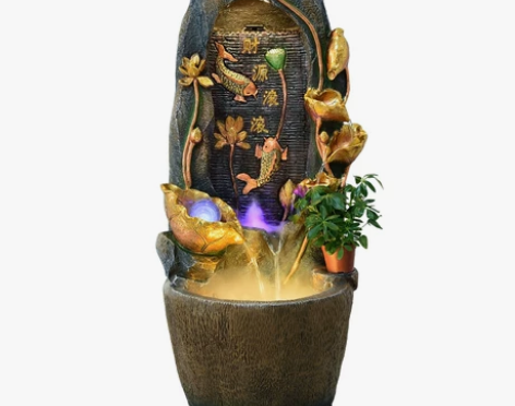 饰品装饰中式喷泉客厅室内装饰礼品电视柜落地...