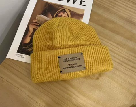 帽子冬季保暖针织毛线地主帽潮韩版百搭显脸小...