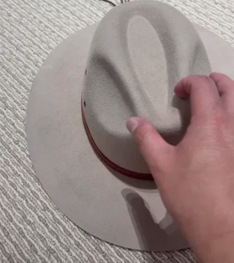 男士羊毛毡牛仔礼帽，纯羊毛，型特别好，58...