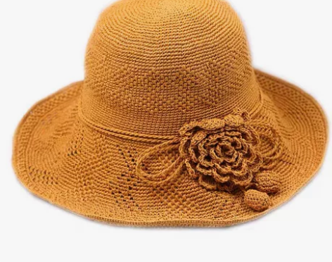 纯手工钩花边，宽檐防晒遮阳渔夫草帽，质量好...