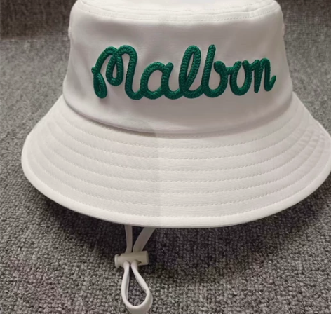 malbon男女渔夫帽 时尚潮流，刺绣lo...