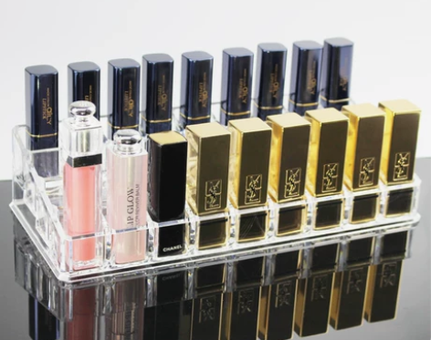 透明口红架亚克力加厚化妆品展示架 收纳盒 ...