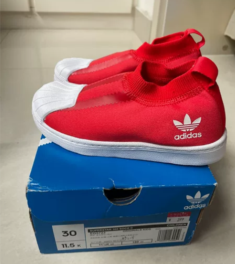 阿迪儿童运动鞋，11.5k，内长18，佛罗...