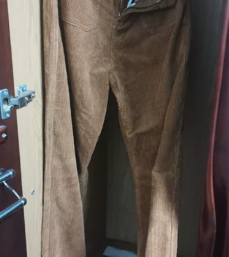 全新闲置灯芯绒直筒阔腿裤女 腰围66  裤...