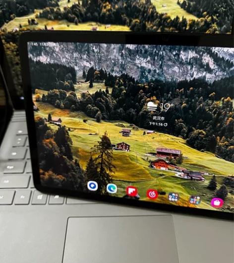 三星 Tab S7 美版5G 纯白背景屏幕...