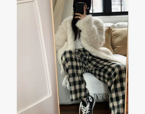 张公子studio 高腰羊毛复古毛呢阔腿裤...