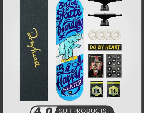 DBH滑板X极限公社联名款男女初学者专业双...