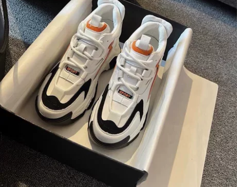 韩版老爹鞋女ins潮2022春夏季新款透气...