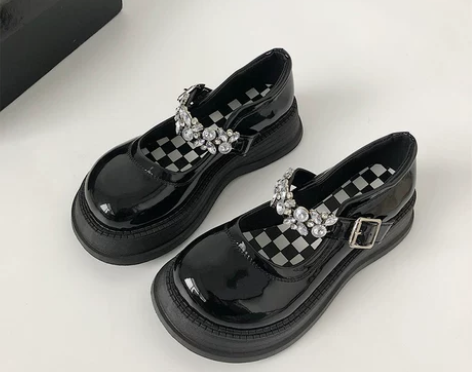 全新树上有个桃玛丽珍鞋女2022夏季新款厚...