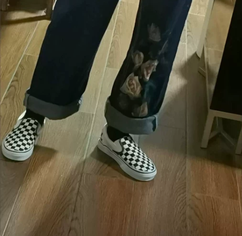 万斯棋盘格Vans范斯低帮Os黑白经典款夏...