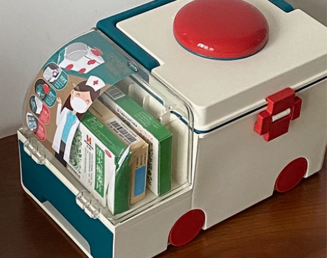 十七不卖书丨创意大容量救护车医药收纳箱家用...