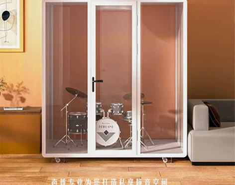 隔音房家用移动静音仓录音棚电话亭练歌房直播间会议室钢琴房定制