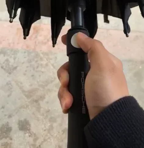 保时捷原厂正品商务黑色雨伞 车用4s长柄雨...