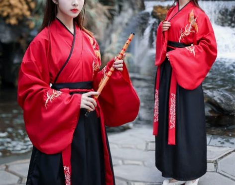 ?日常改良汉服魏晋中国风学生毕业照班服演出...