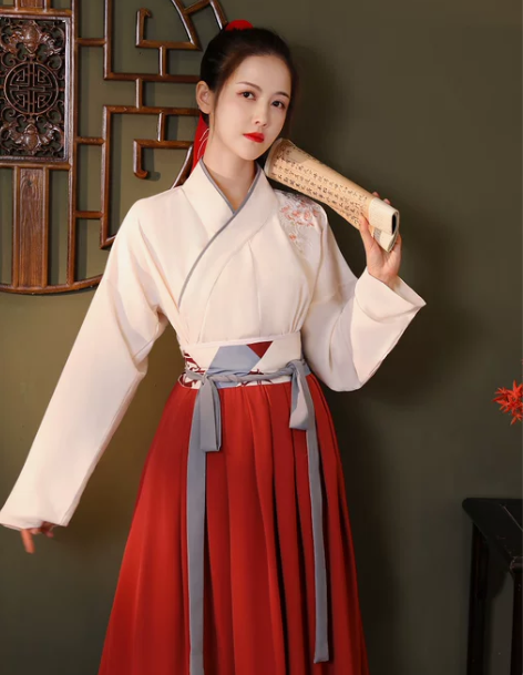 汉服女中国风套装学生汉元素改良襦裙侠女风日...